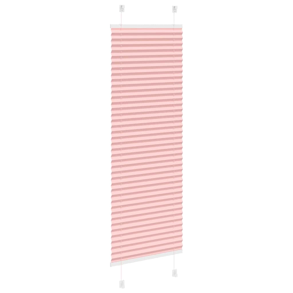 Store plissé rose 45x100 cm largeur du tissu 44,4 cm polyester