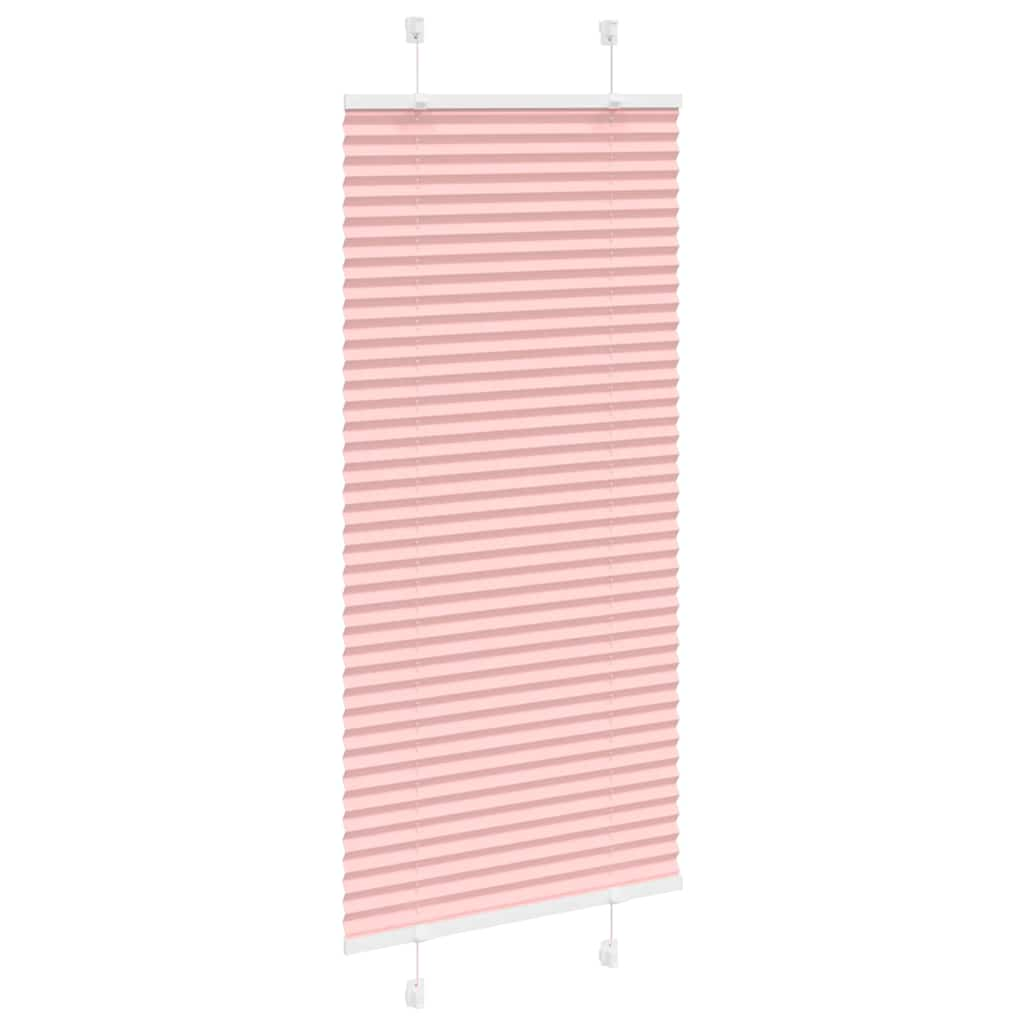 Store plissé rose 65x100 cm largeur du tissu 64,4 cm polyester