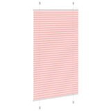 Store plissé rose 75x100 cm largeur du tissu 74,4 cm polyester