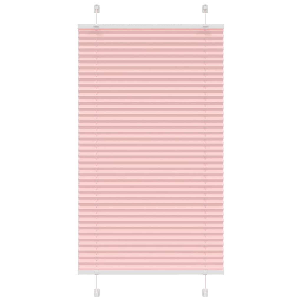 Store plissé rose 80x100 cm largeur du tissu 79,4 cm polyester