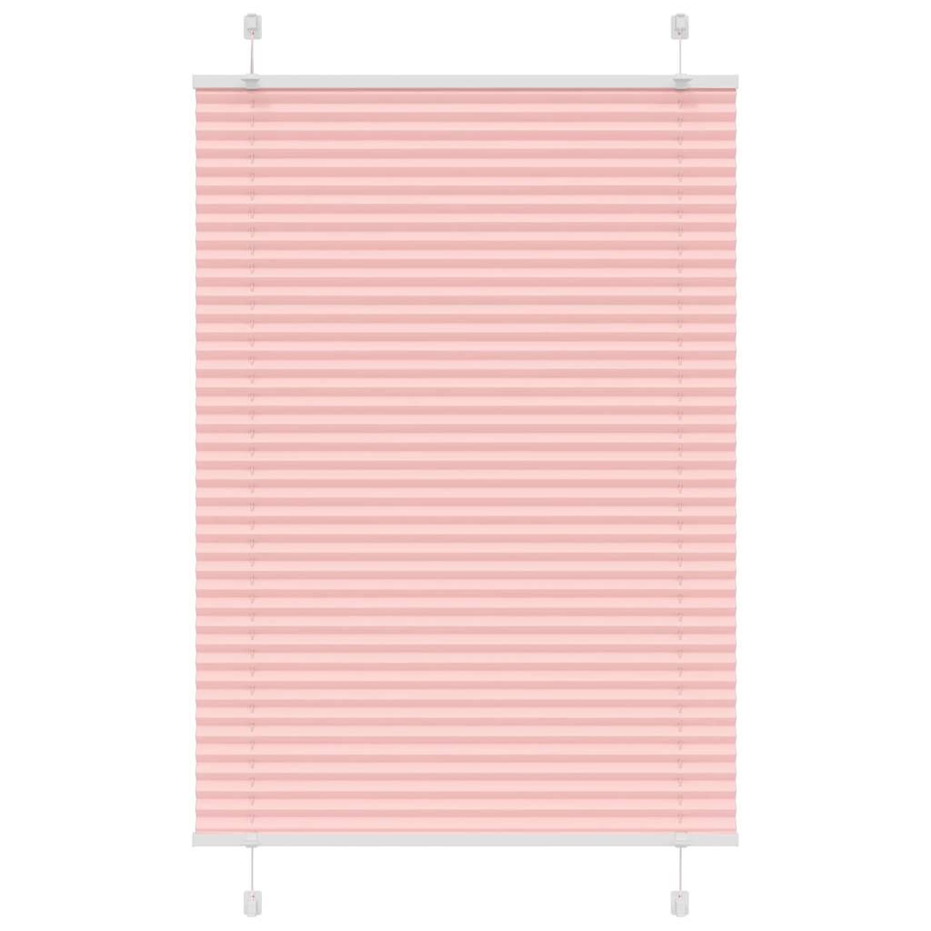 Store plissé rose 85x100 cm largeur du tissu 84,4 cm polyester