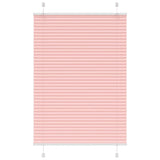 Store plissé rose 100x100 cm largeur du tissu 99,4 cm polyester