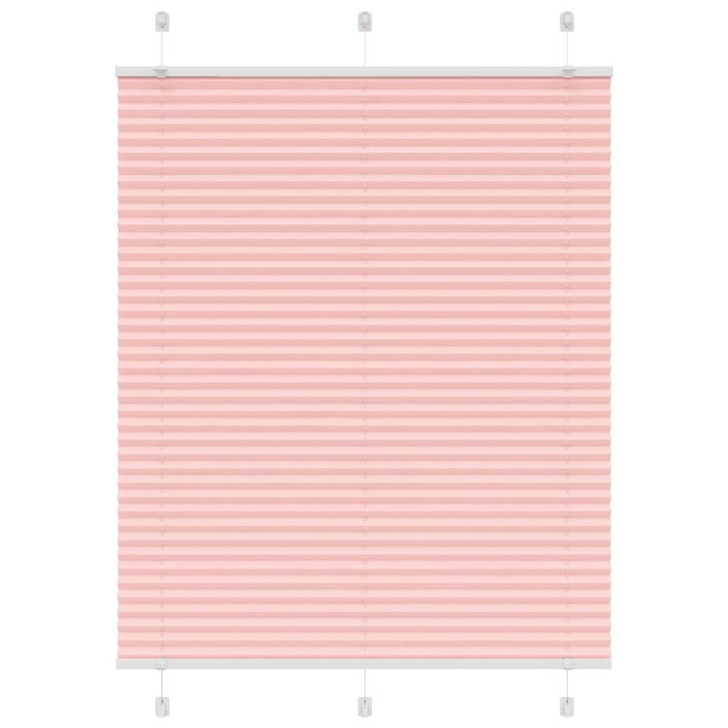 Store plissé rose 105x100 cm largeur du tissu 104,4cm polyester