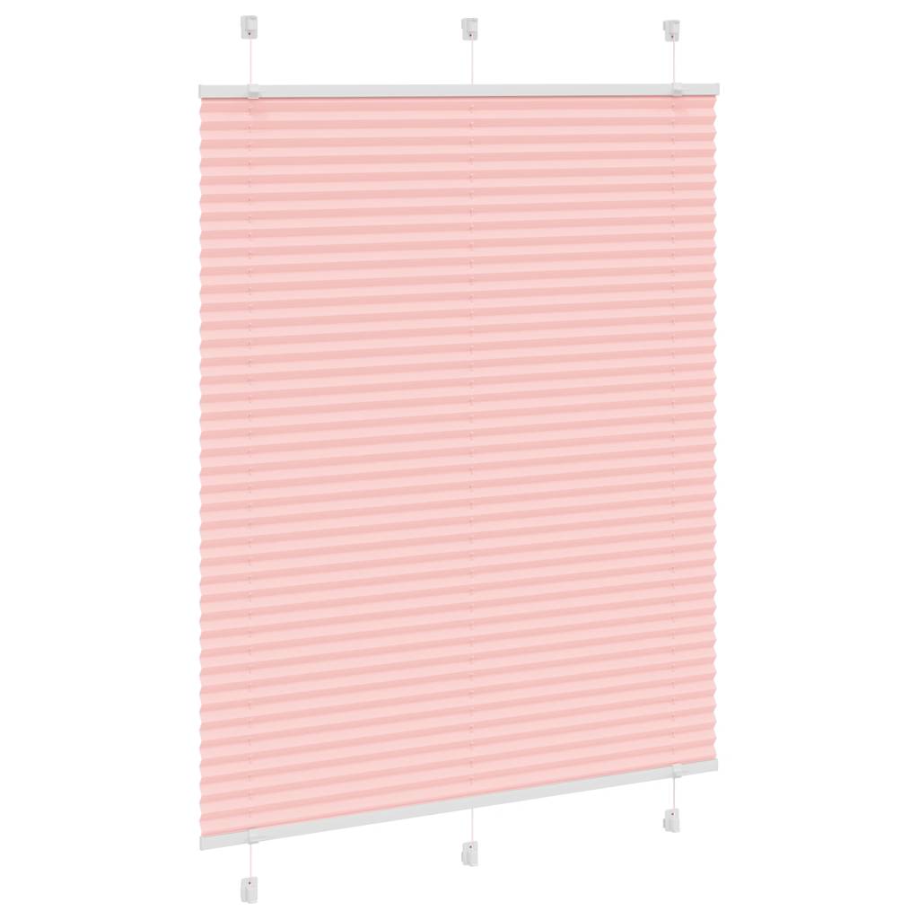 Store plissé rose 105x100 cm largeur du tissu 104,4cm polyester