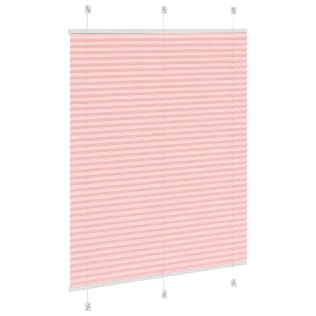 Store plissé rose 105x100 cm largeur du tissu 104,4cm polyester