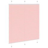 Store plissé rose 115x100 cm largeur du tissu 114,4cm polyester