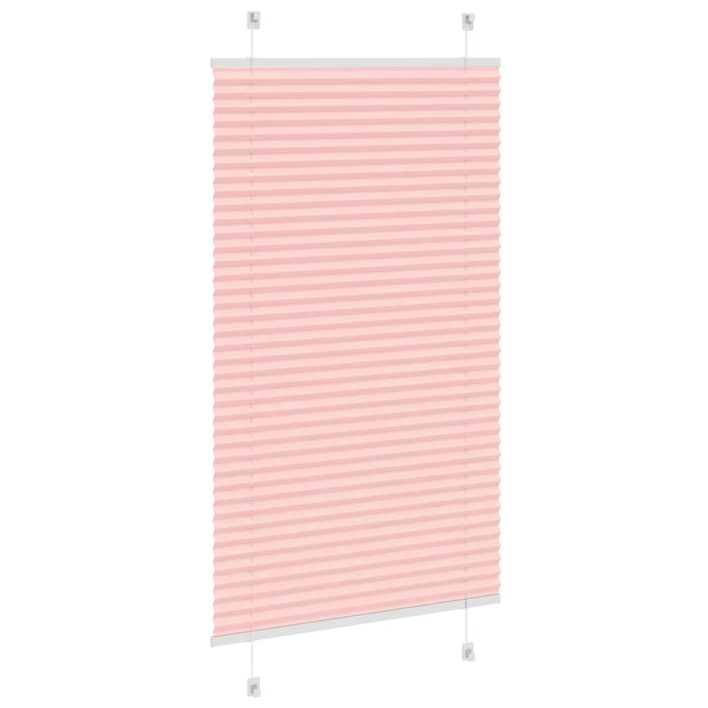 Store plissé rose 75x150 cm largeur du tissu 74,4 cm polyester