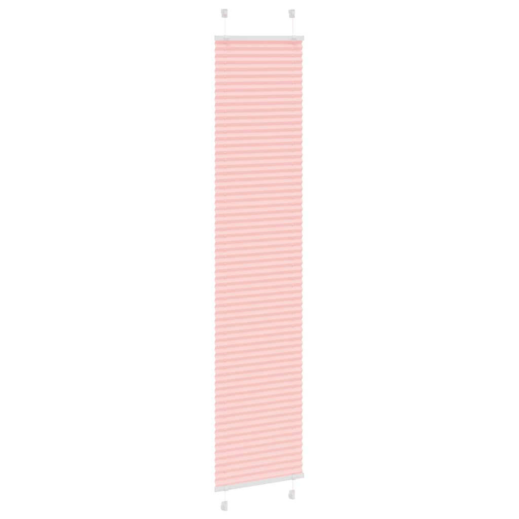 Store plissé rose 40x200 cm largeur du tissu 39,4 cm polyester