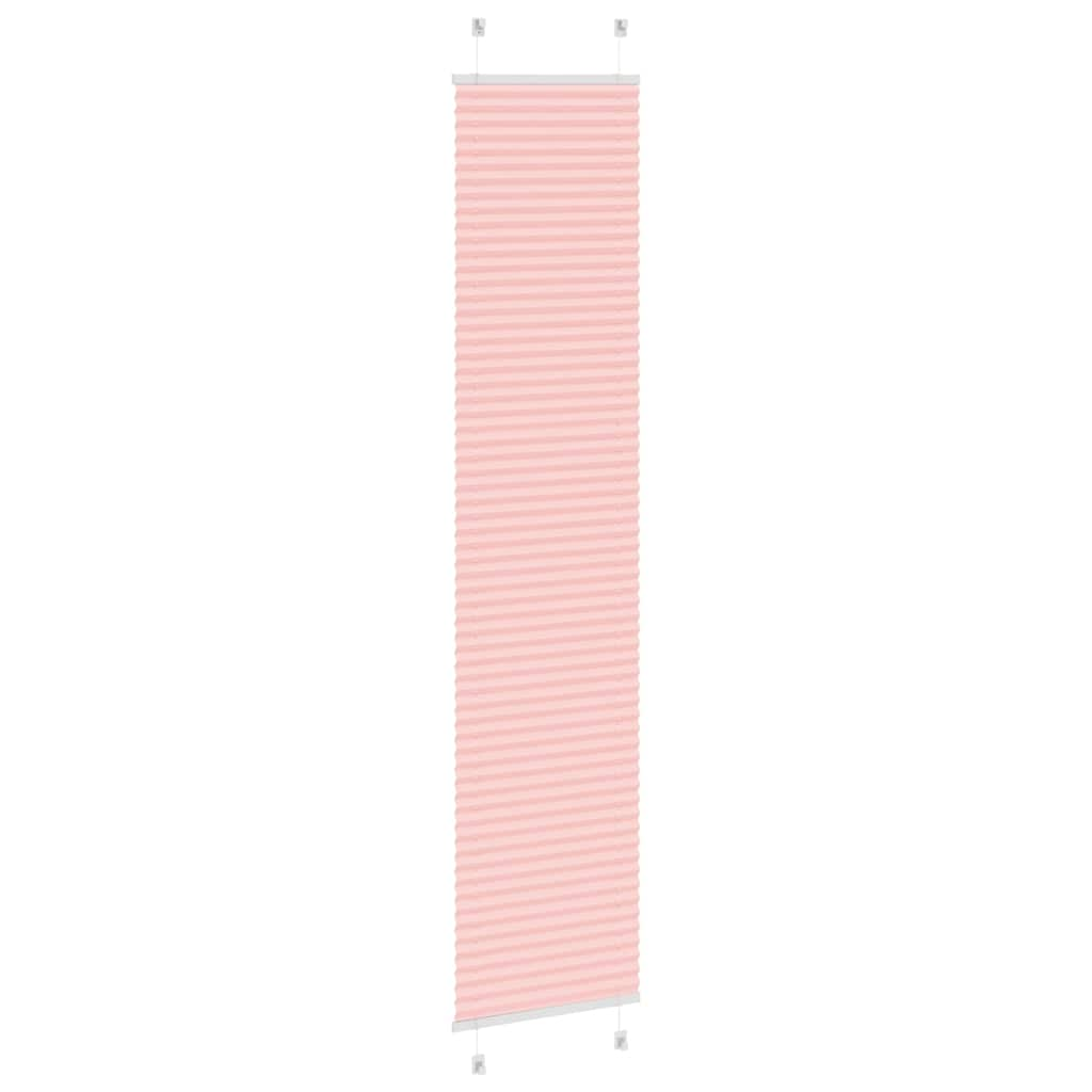 Store plissé rose 40x200 cm largeur du tissu 39,4 cm polyester