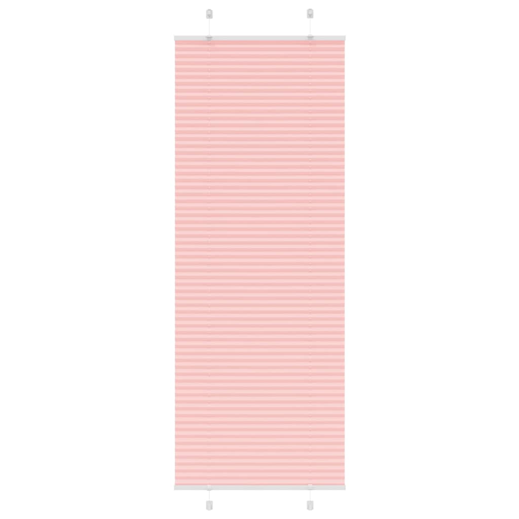 Store plissé rose 70x200 cm largeur du tissu 69,4 cm polyester