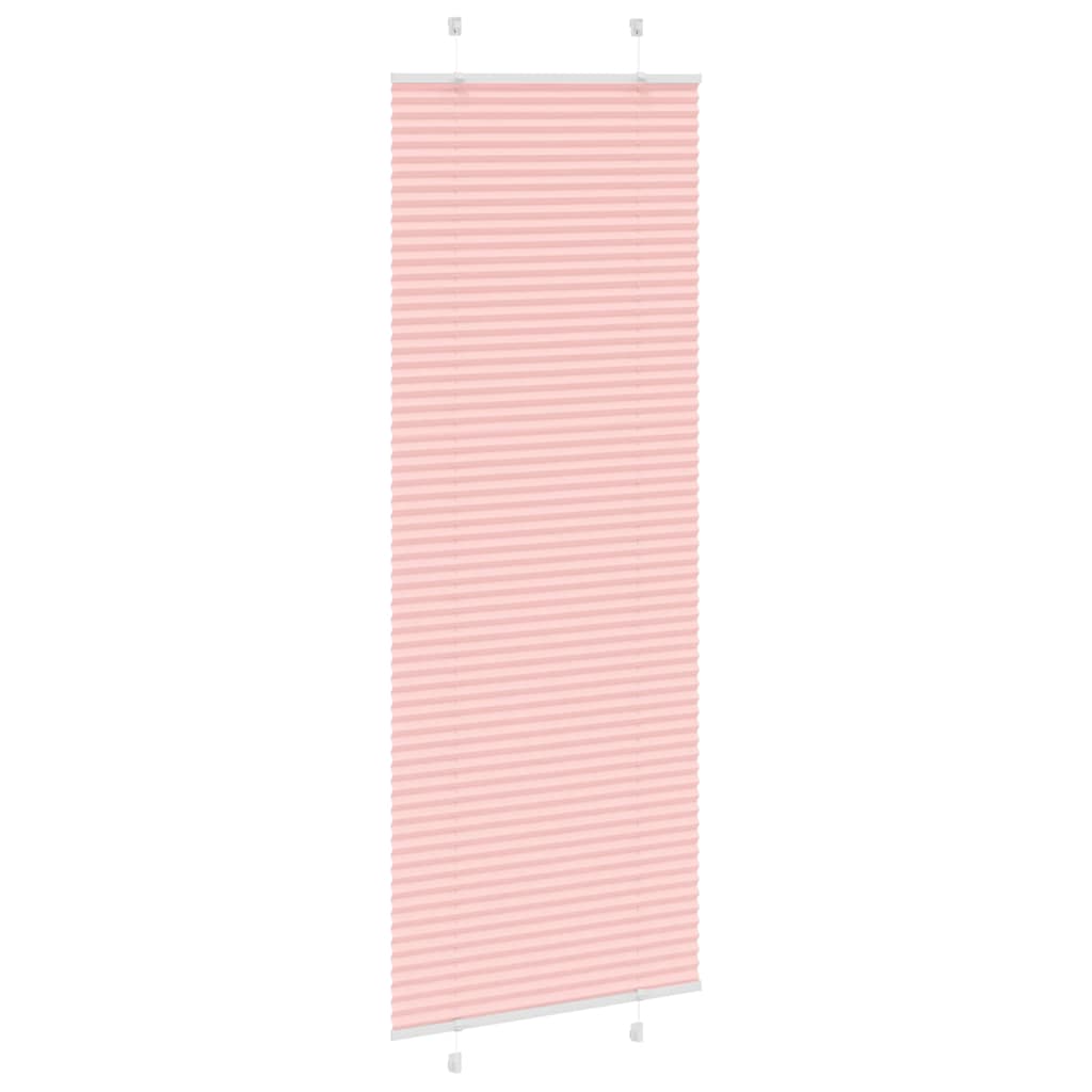 Store plissé rose 70x200 cm largeur du tissu 69,4 cm polyester