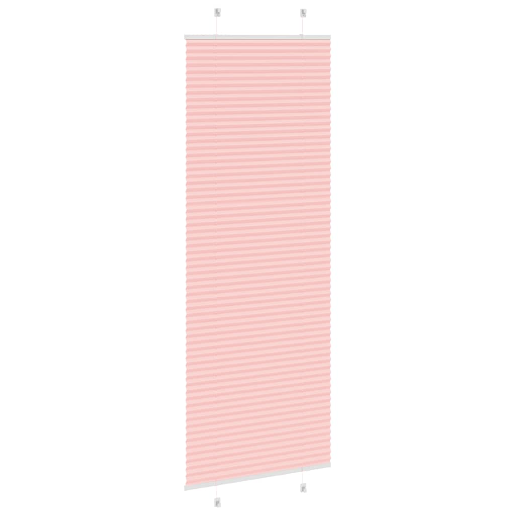 Store plissé rose 70x200 cm largeur du tissu 69,4 cm polyester