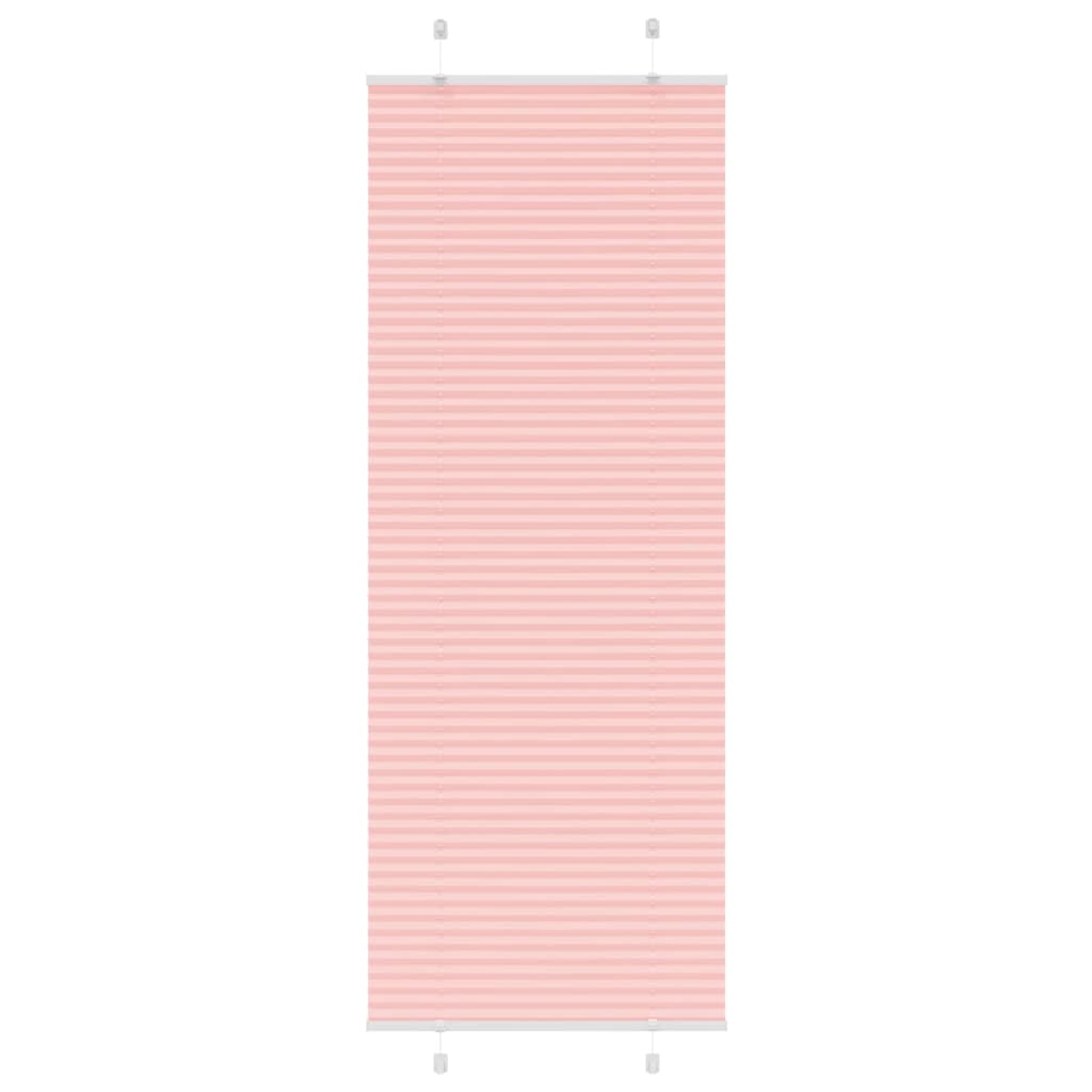 Store plissé rose 75x200 cm largeur du tissu 74,4 cm polyester