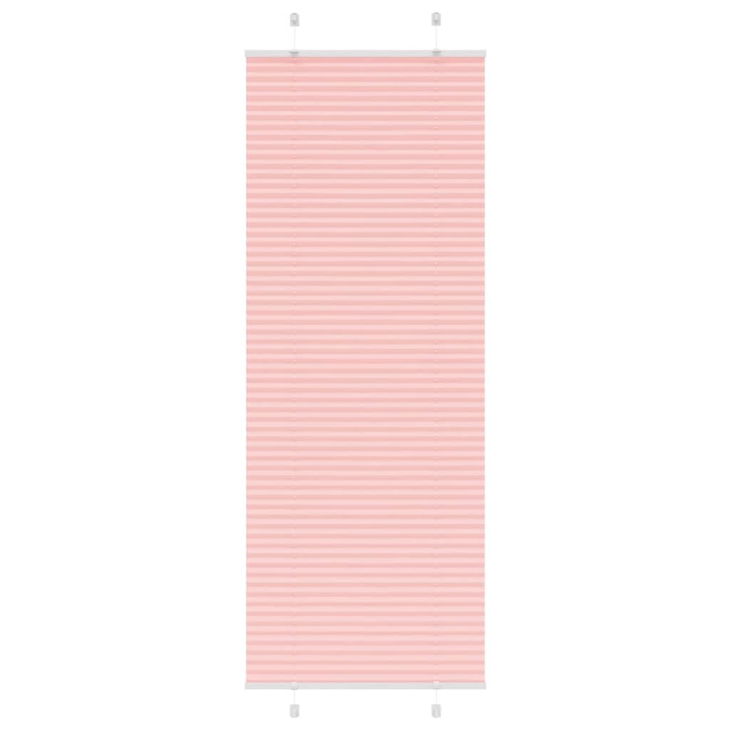 Store plissé rose 80x200 cm largeur du tissu 79,4 cm polyester