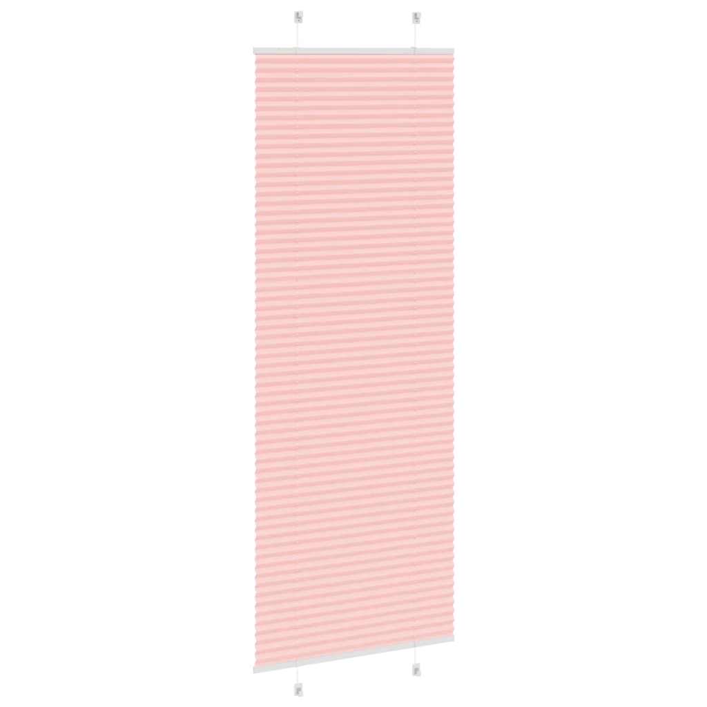 Store plissé rose 80x200 cm largeur du tissu 79,4 cm polyester