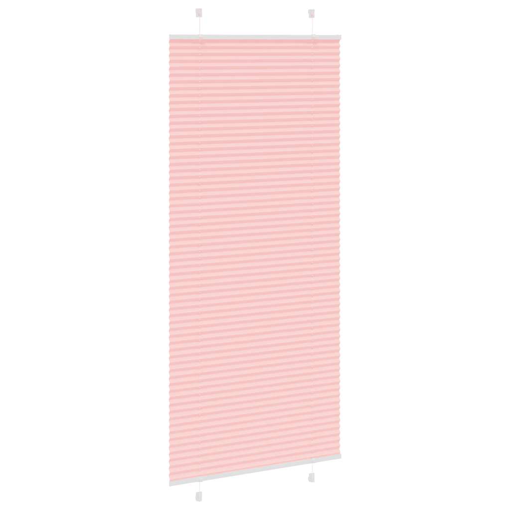 Store plissé rose 85x200 cm largeur du tissu 84,4 cm polyester