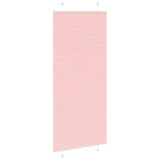 Store plissé rose 85x200 cm largeur du tissu 84,4 cm polyester