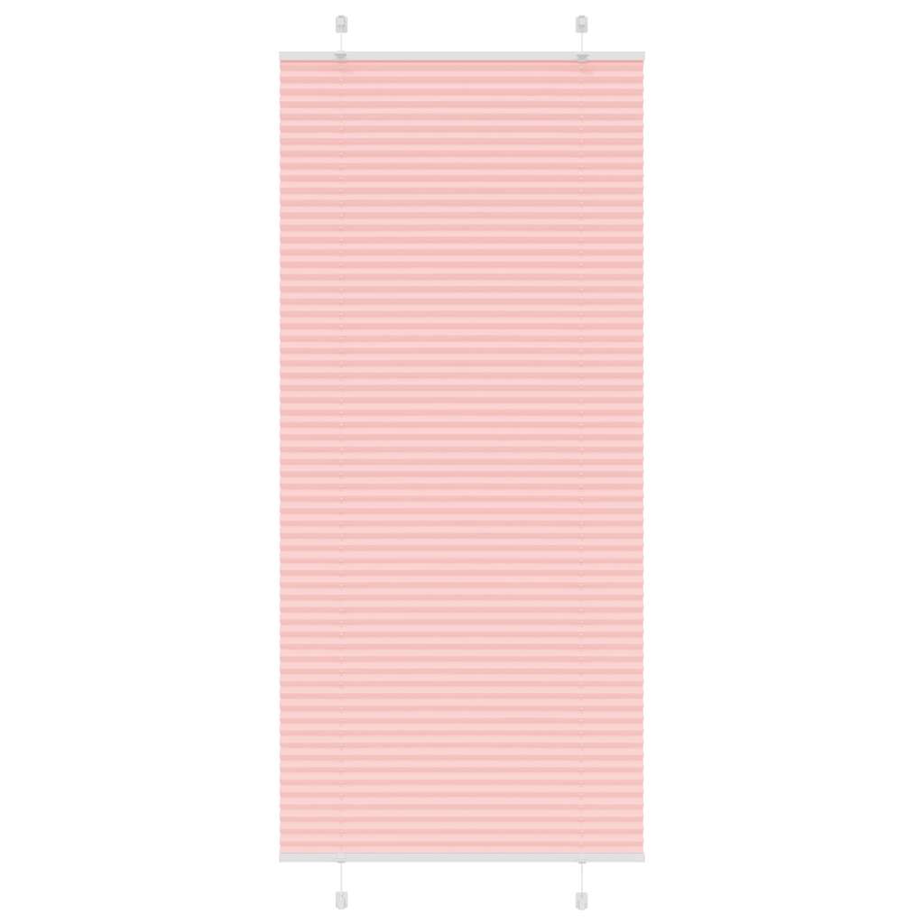 Store plissé rose 90x200 cm largeur du tissu 89,4 cm polyester