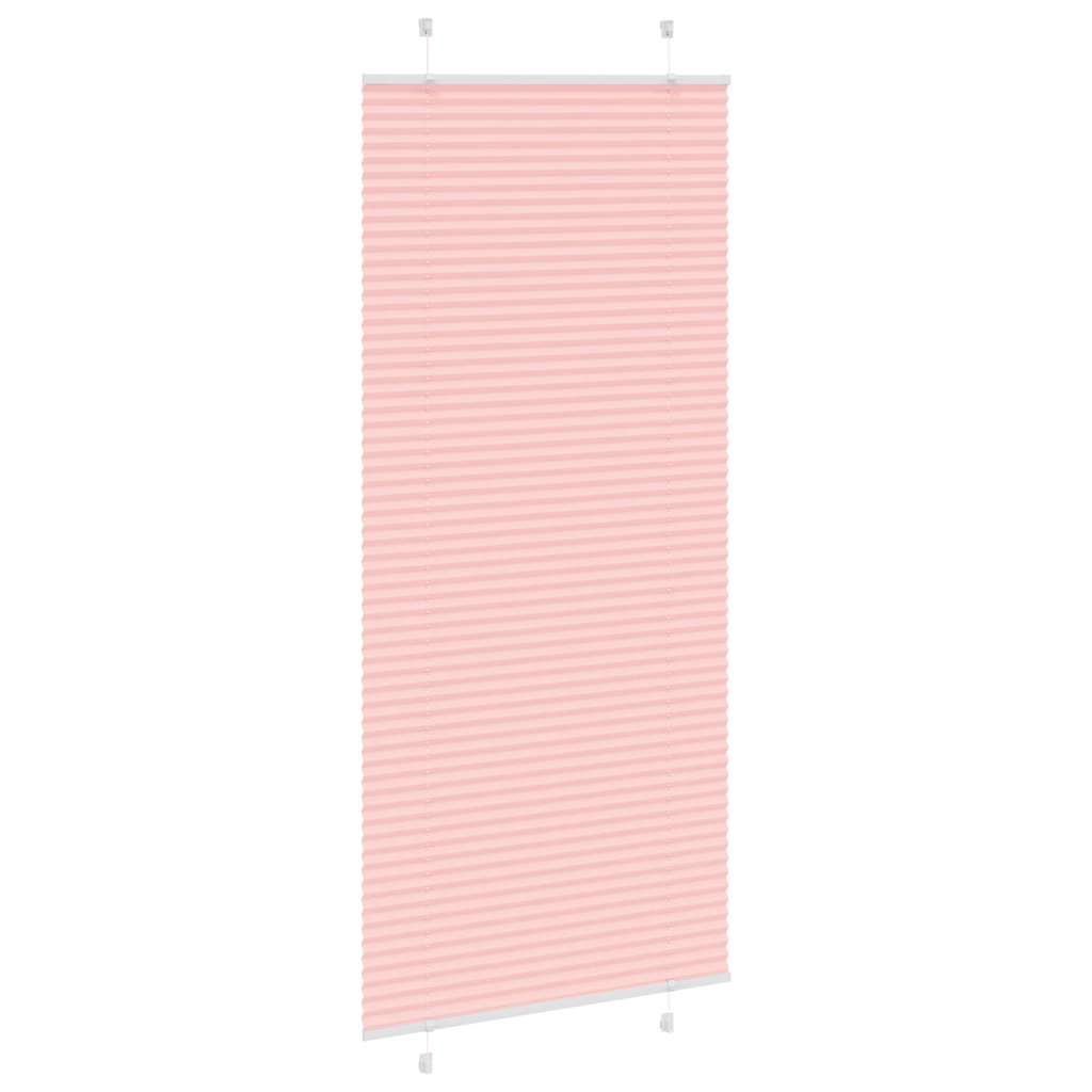 Store plissé rose 90x200 cm largeur du tissu 89,4 cm polyester