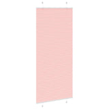 Store plissé rose 95x200 cm largeur du tissu 94,4 cm polyester