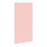 Store plissé rose 100x200 cm largeur du tissu 99,4 cm polyester