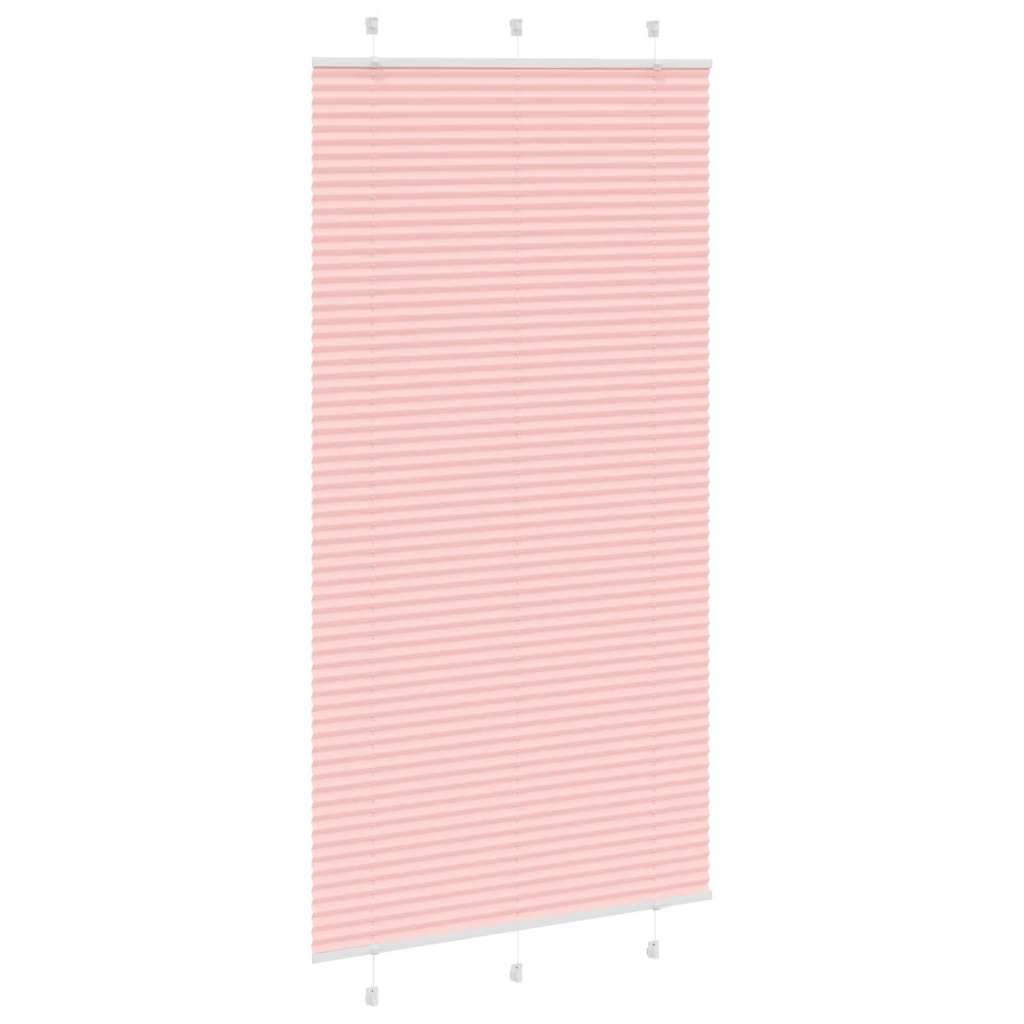 Store plissé rose 105x200 cm largeur du tissu 104,4cm polyester