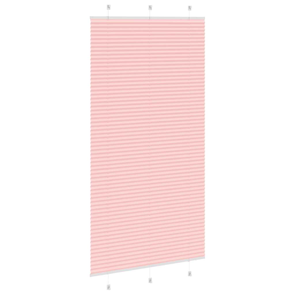 Store plissé rose 105x200 cm largeur du tissu 104,4cm polyester