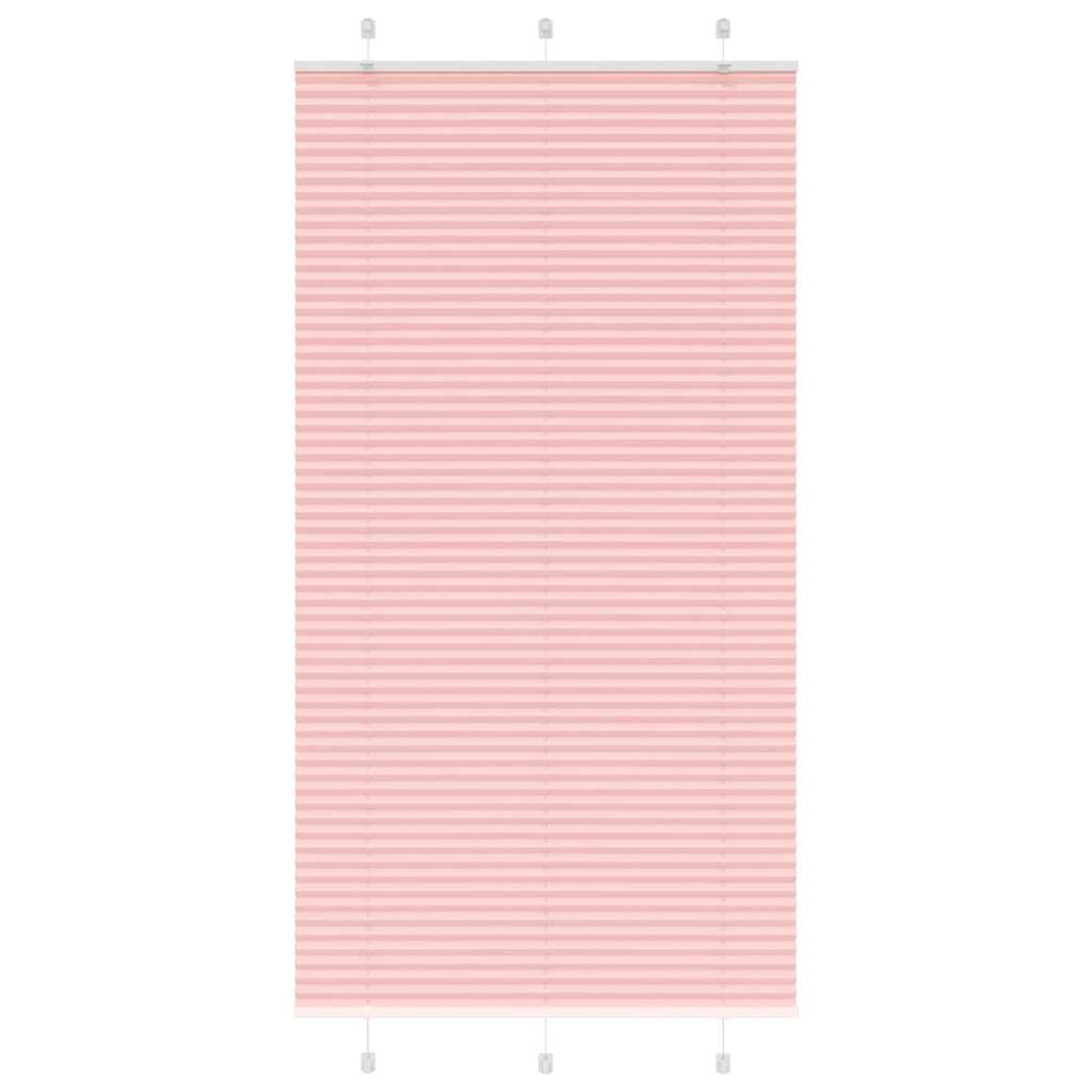 Store plissé rose 110x200 cm largeur du tissu 109,4cm polyester