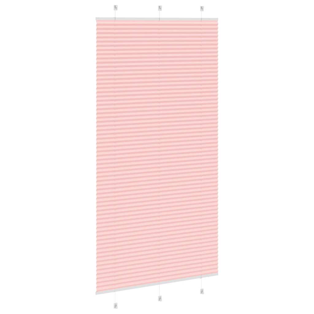 Store plissé rose 110x200 cm largeur du tissu 109,4cm polyester