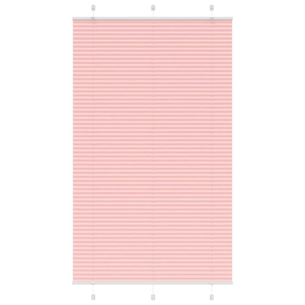 Store plissé rose 115x200 cm largeur du tissu 114,4cm polyester