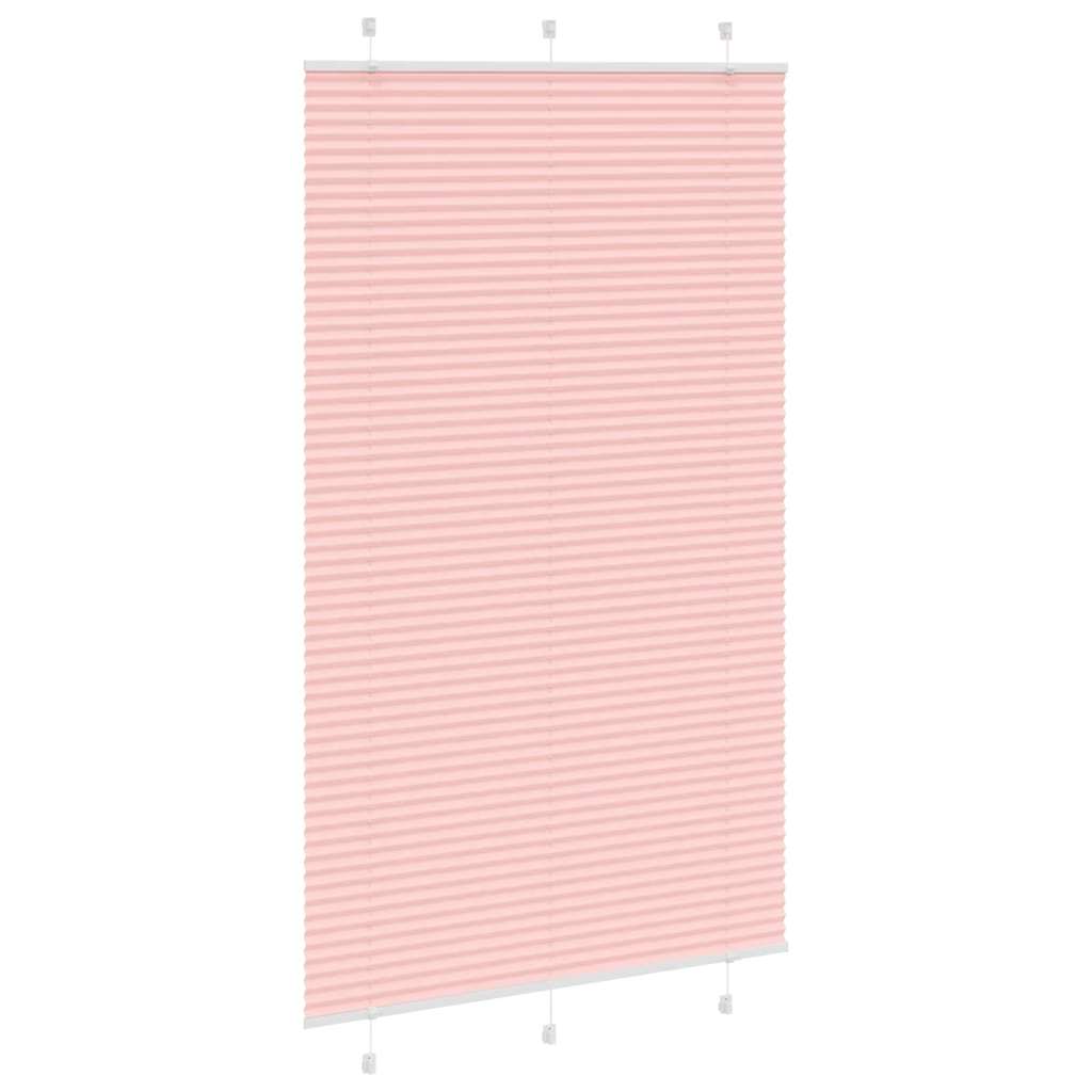 Store plissé rose 115x200 cm largeur du tissu 114,4cm polyester