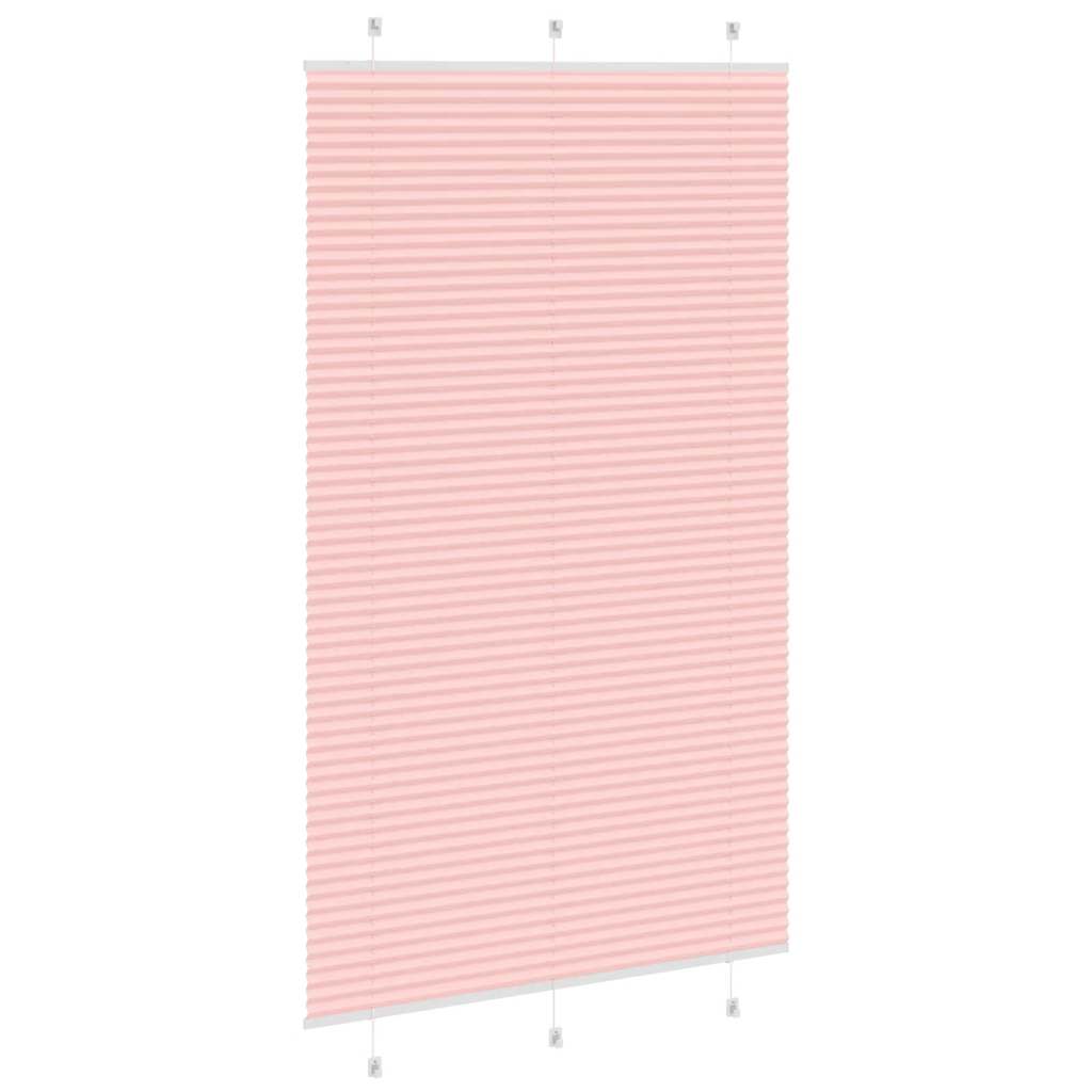 Store plissé rose 115x200 cm largeur du tissu 114,4cm polyester