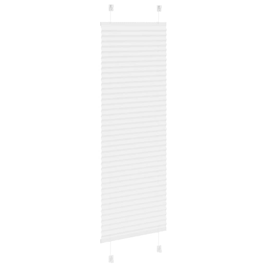 Store plissé blanc 40x100 cm largeur du tissu 39,4 cm polyester