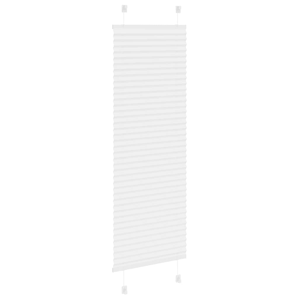 Store plissé blanc 50x100 cm largeur du tissu 49,4 cm polyester