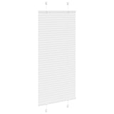 Store plissé blanc 55x100 cm largeur du tissu 54,4 cm polyester