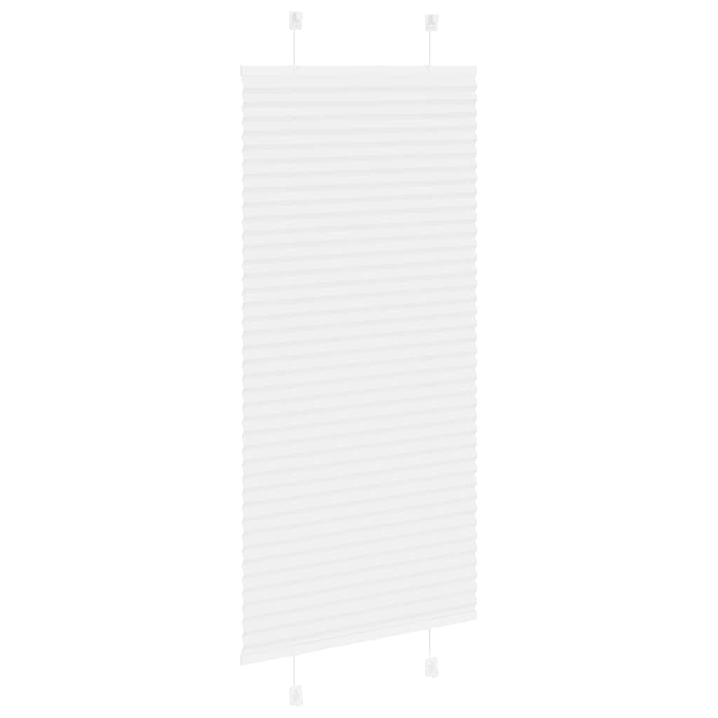 Store plissé blanc 55x100 cm largeur du tissu 54,4 cm polyester