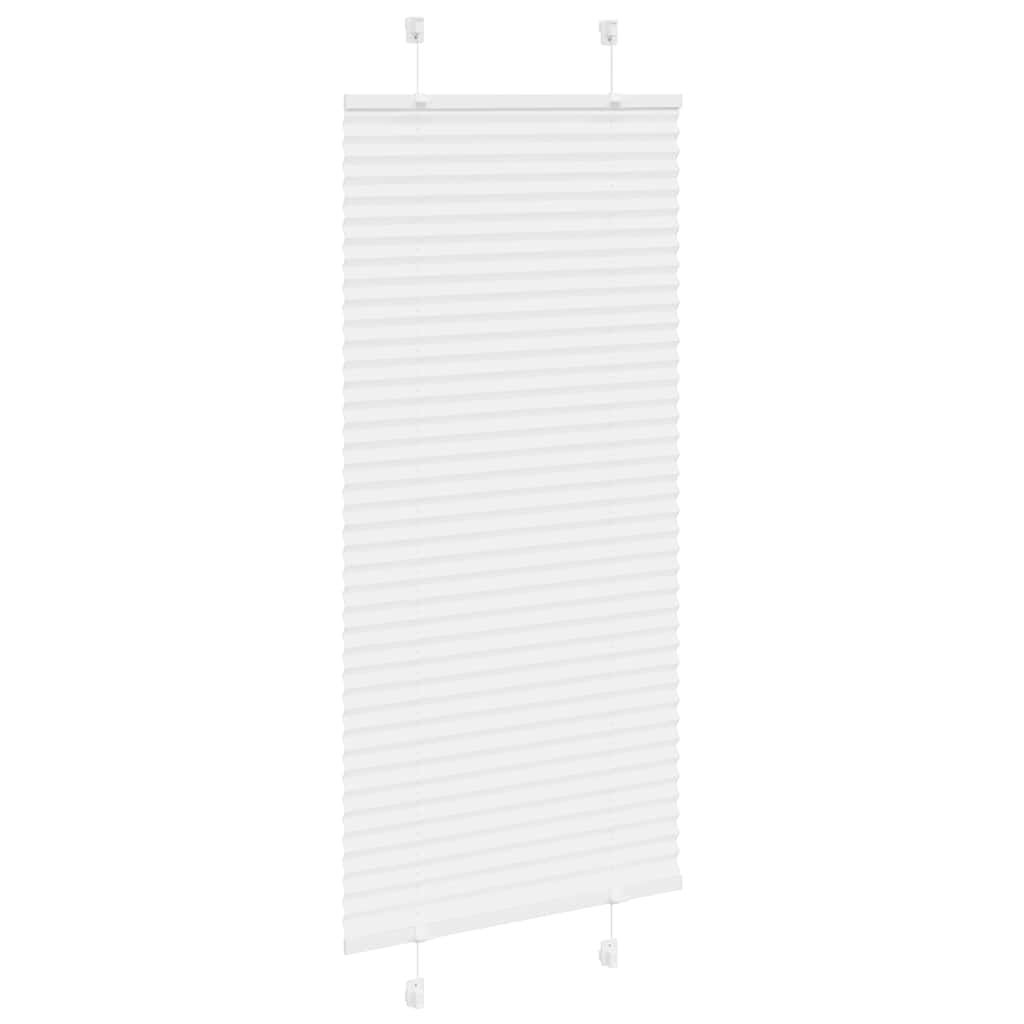 Store plissé blanc 65x100 cm largeur du tissu 64,4 cm polyester