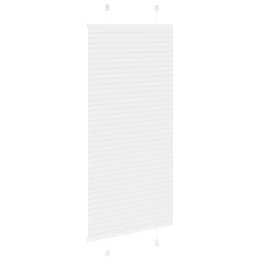 Store plissé blanc 65x100 cm largeur du tissu 64,4 cm polyester