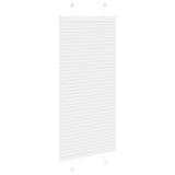 Store plissé blanc 65x100 cm largeur du tissu 64,4 cm polyester