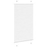 Store plissé blanc 70x100 cm largeur du tissu 69,4 cm polyester