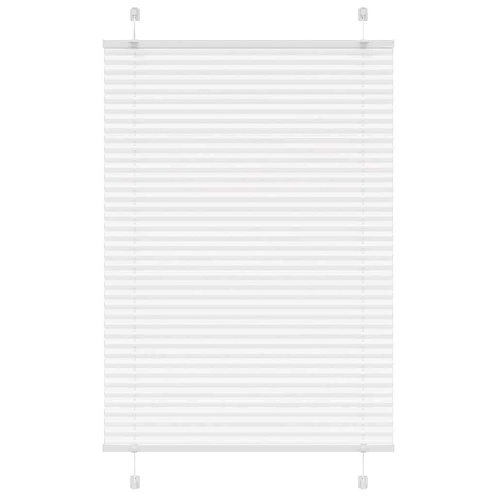 Store plissé blanc 85x100 cm largeur du tissu 84,4 cm polyester