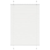 Store plissé blanc 85x100 cm largeur du tissu 84,4 cm polyester