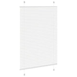 Store plissé blanc 85x100 cm largeur du tissu 84,4 cm polyester