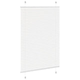 Store plissé blanc 95x100 cm largeur du tissu 94,4 cm polyester