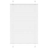 Store plissé blanc 100x100 cm largeur du tissu 99,4cm polyester