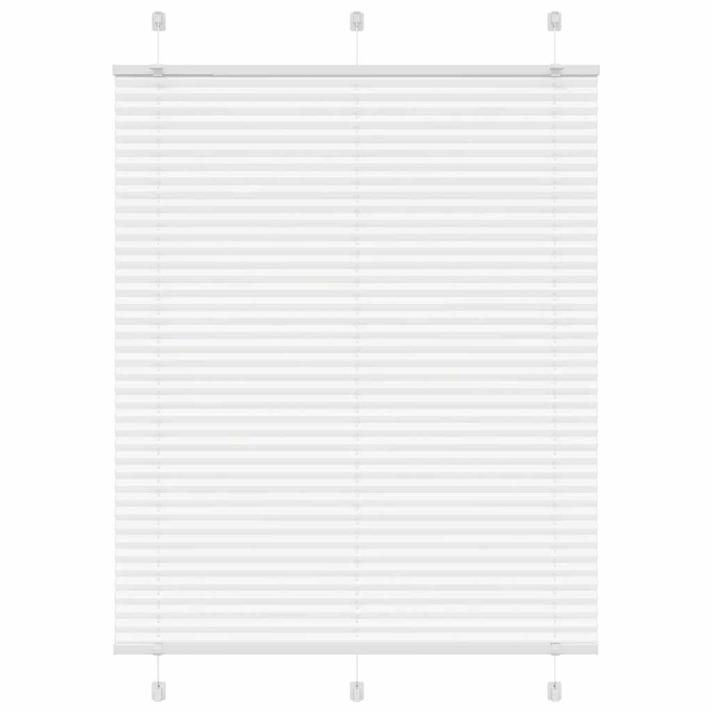 Store plissé blanc 105x100cm largeur du tissu 104,4cm polyester