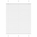 Store plissé blanc 105x100cm largeur du tissu 104,4cm polyester