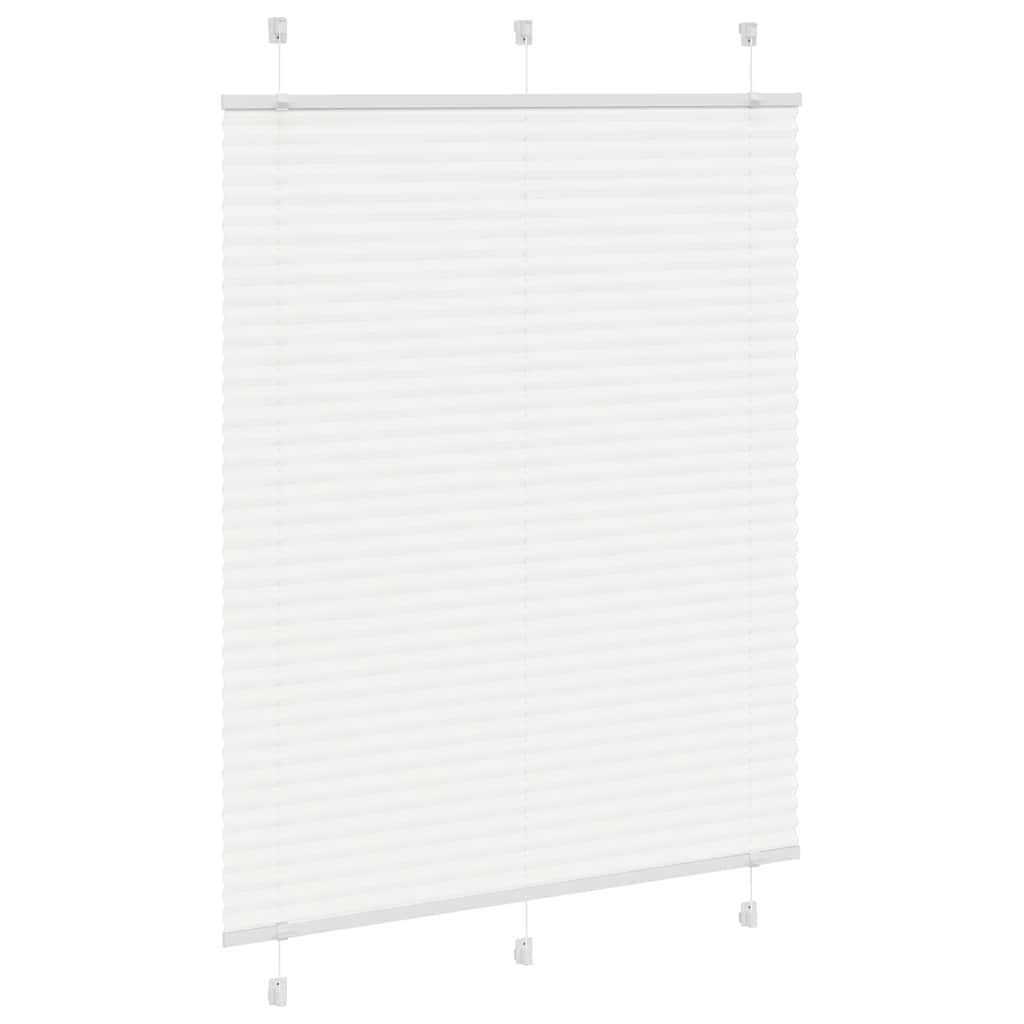 Store plissé blanc 105x100cm largeur du tissu 104,4cm polyester