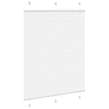 Store plissé blanc 105x100cm largeur du tissu 104,4cm polyester