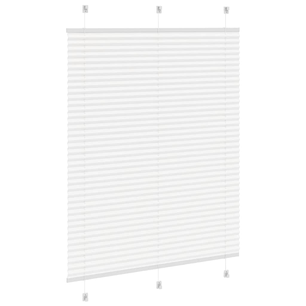 Store plissé blanc 105x100cm largeur du tissu 104,4cm polyester